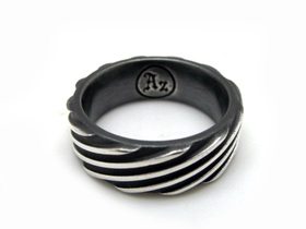  Кольцо из серебра "Turbo"  AZR-049BL